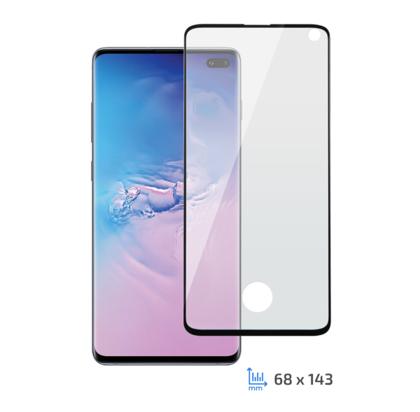 Защитное стекло 2E Samsung Galaxy S10, 3D black border EG
