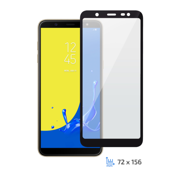 Защитное стекло 2E Samsung Galaxy J8 2018, 3D black border FG