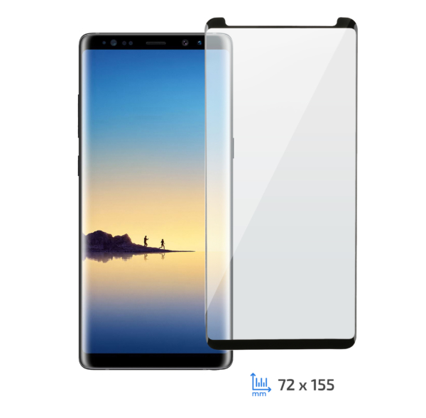 Защитное стекло 2E Samsung Note 8, 3D black border FG