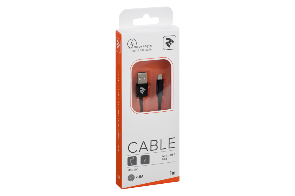 Кабель 2E USB 2.0 to Micro USB, Molding Type