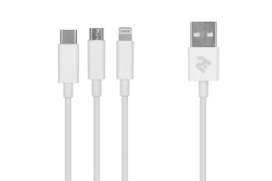 2E Cable USB 3 in 1 Micro/Lightning/Type C