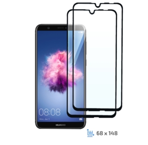 Protective Glass Set 2 in 1 2E Basic for Huawei P Smart/P Smart+ 2019/Honor 10i/20i/10L/20L, FCFG, Black