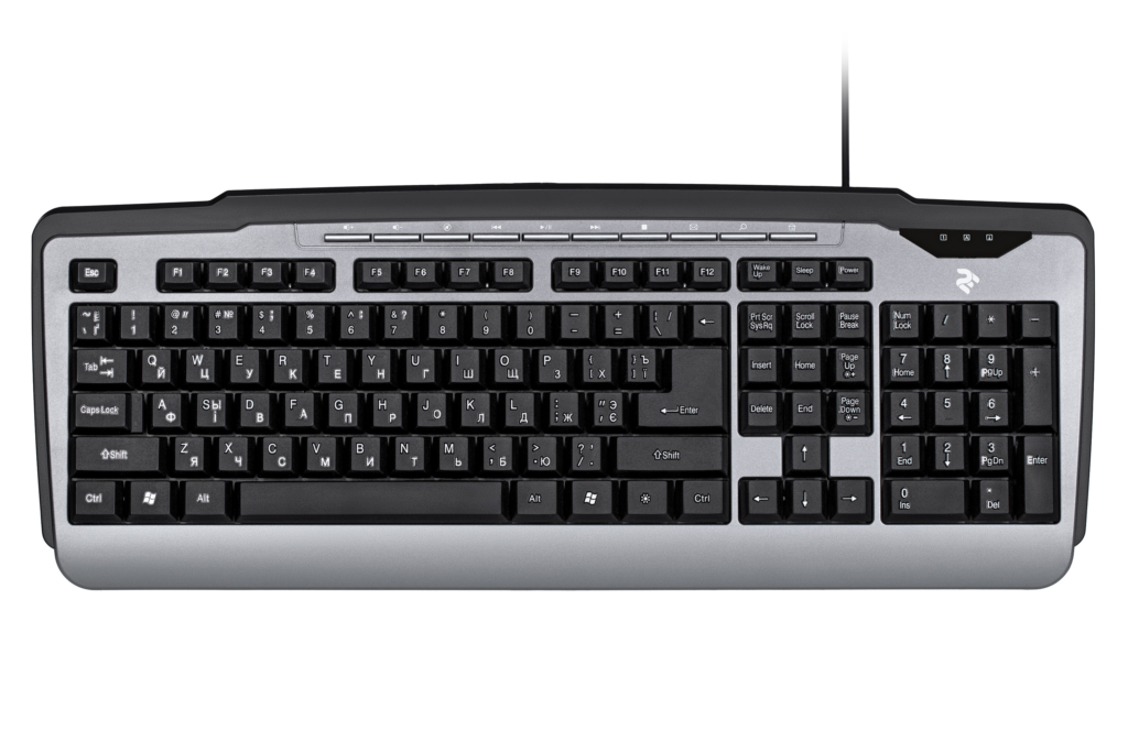 Keyboard 2E KM1010UB Black/Grey