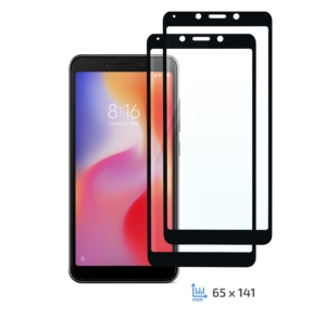 Комплект 2 в 1 Захисне скло 2E Basic для Xiaomi Redmi 6/6A, FCFG, Black