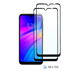 Комплект 2 в 1 Захисне скло 2E Basic для Xiaomi Redmi 7, FCFG, Black