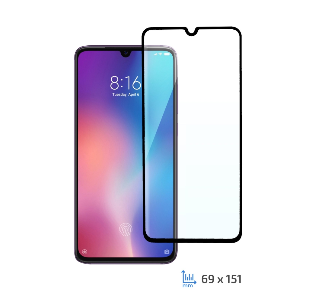 Захисне скло 2E Basic для Xiaomi MI 9, 3D FG, Black