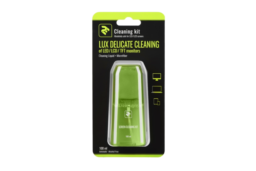 2E Набір для чищення LUX CLEAN 100ml Liquid for LED/LCD + серветка[2E-SKTR100LGR]