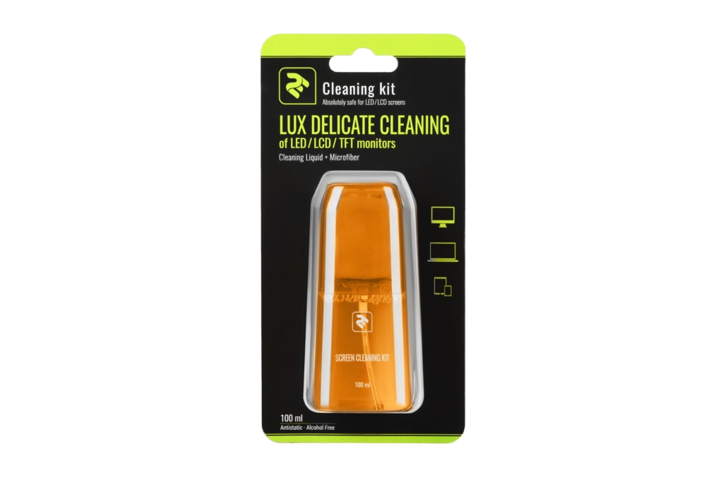 2E Набір для чищення LUX CLEAN 100ml Liquid for LED/LCD + серветка[2E-SKTR100LYW]