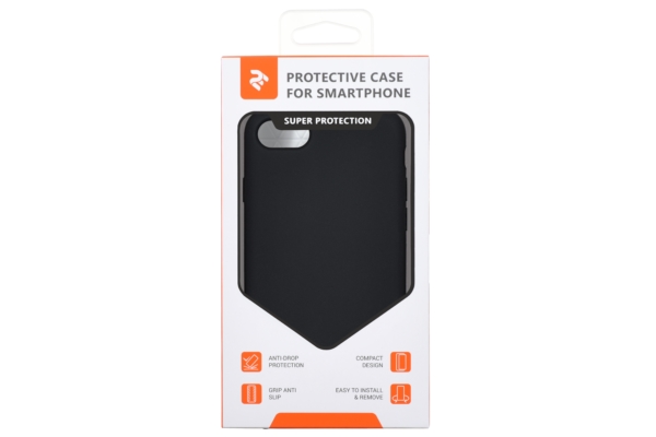 2Е Case for Apple iPhone 7/8, Liquid Silicone, Black