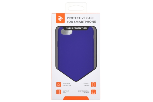 Чехол 2Е для Apple iPhone 7/8, Liquid Silicone, Deep Purple