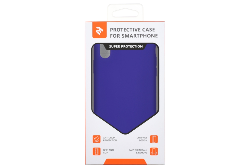 2Е Case for Apple iPhone XR, Liquid Silicone, Deep Purple
