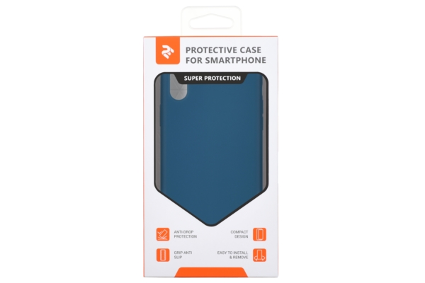2Е Case for Apple iPhone XR, Liquid Silicone, Starblue
