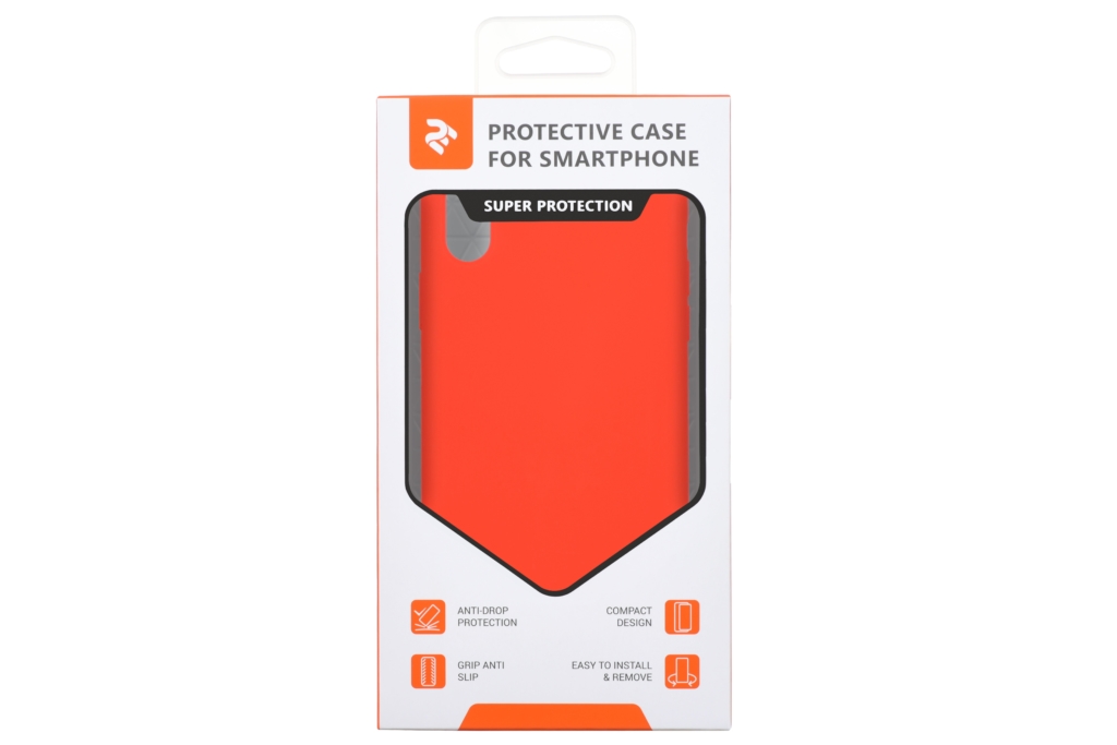 2Е Case for Apple iPhone XS, Liquid Silicone, Red