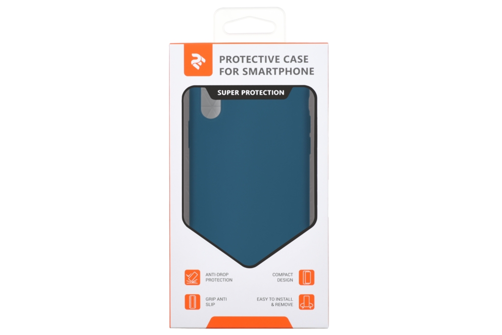 2Е Case for Apple iPhone XS, Liquid Silicone, Starblue