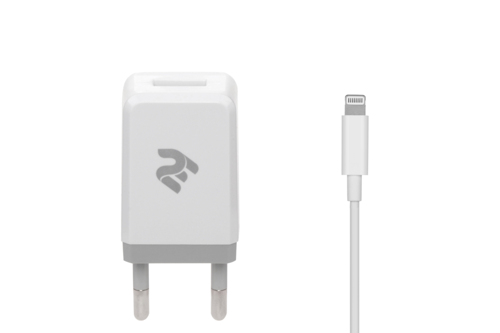 Network Charger USB Wall Charger+Cable Lightning, White