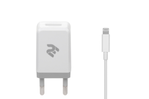 Network Charger USB Wall Charger+Cable Lightning, White