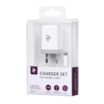 Network Charger USB Wall Charger+Cable Lightning, White