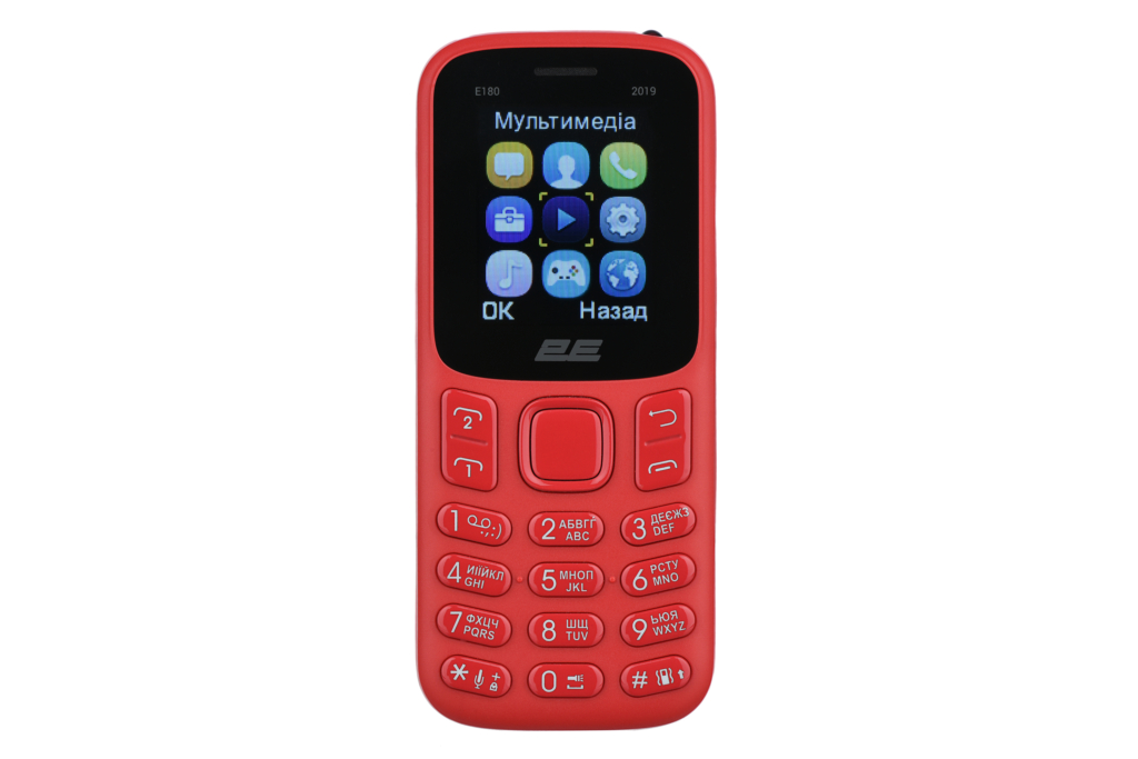2E Мобільний телефон E180 2019 2SIM Red