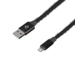 Кабель 2E Fur USB 2.0 to Lightning Cable, 1м, Black