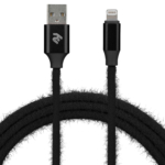 Кабель 2E Fur USB 2.0 to Lightning Cable, 1м, Black