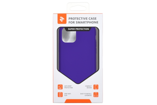 2Е Case for Apple iPhone 11, Liquid Silicone, Dark Purple