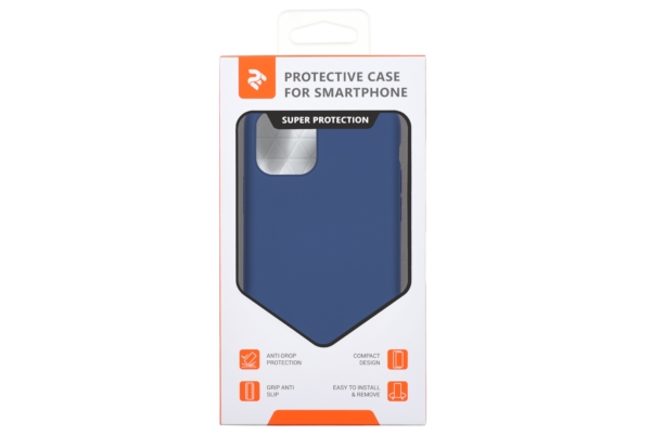 2Е Case for Apple iPhone 11, Liquid Silicone, Navy