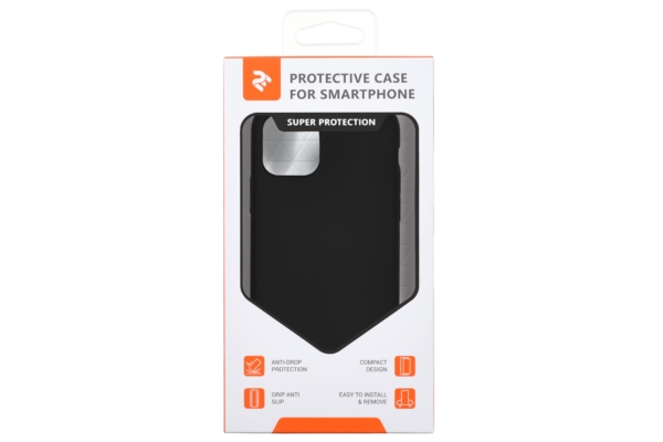 2Е Case for Apple iPhone 11 Pro Max, Liquid Silicone, Black