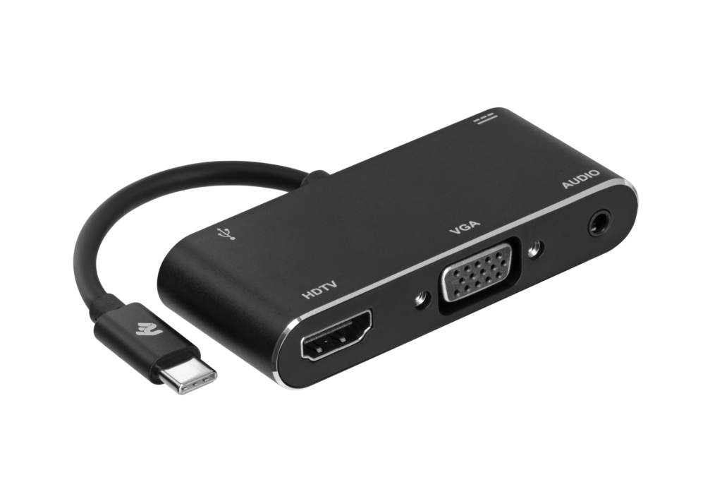 Адаптер 2E Type C to 3.0 Female+AUX+HDMI Female+VGA+USB Type C Female, 0.15m