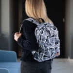 Laptop backpack 2E BPT6114GA, TeensPack Absrtraction 13″, Grey