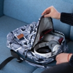 Laptop backpack 2E BPT6114GA, TeensPack Absrtraction 13″, Grey