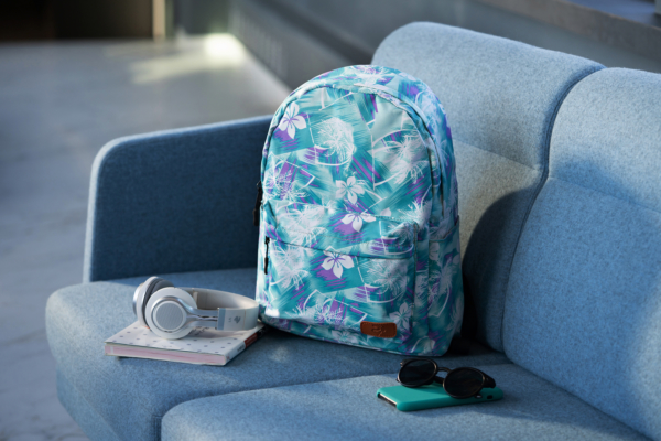 Рюкзак для ноутбука 2E BPT6114GB, TeensPack Wildflowers, Green/Blue