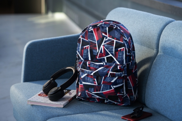 Рюкзак для ноутбука 2E BPT6114RB, TeensPack Absrtraction, Red/Blue