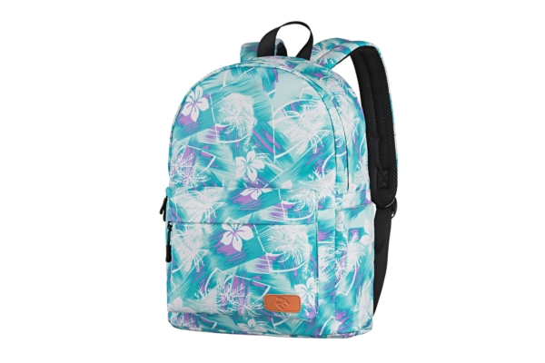 Laptop backpack 2E BPT6114GB, TeensPack Wildflowers, Green/Blue