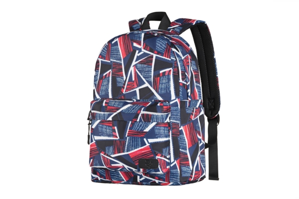 Laptop backpack 2E BPT6114RB, TeensPack Absrtraction, Red/Blue