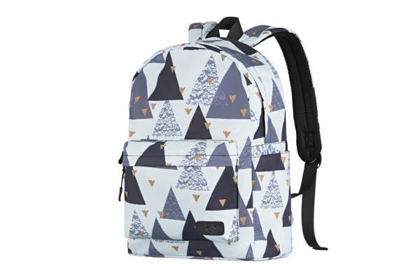 Laptop backpack 2E BPT6114WT, TeensPack Triangles 13″, White