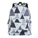Laptop backpack 2E BPT6114WT, TeensPack Triangles 13″, White