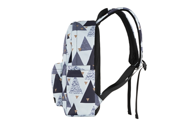 Laptop backpack 2E BPT6114WT, TeensPack Triangles 13″, White