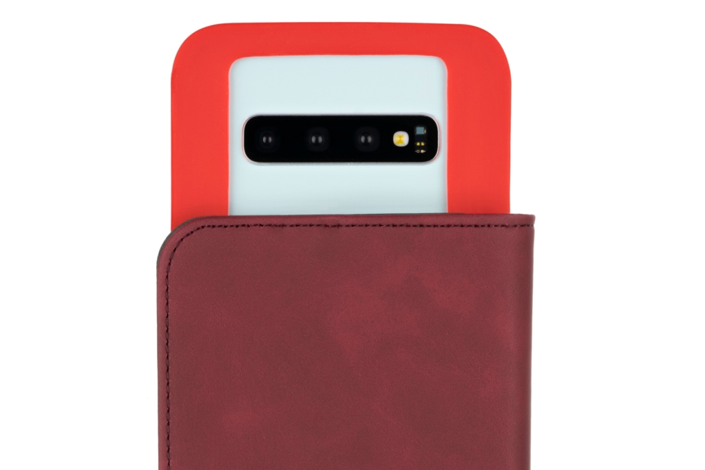 Чехол 2E Silk Touch универсальный для смартфонов с диагональю 4.5-5″, Сarmine red