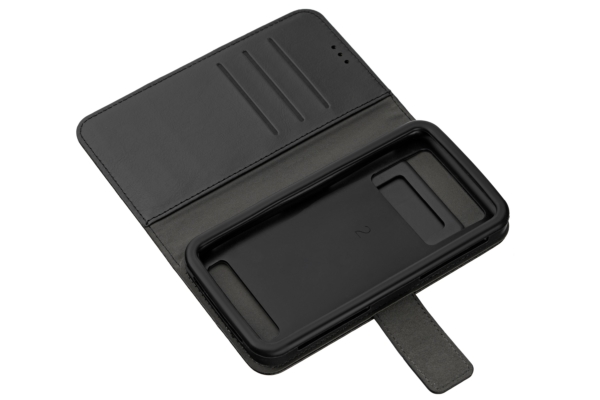 Чехол 2E Eco Leather универсальный для смартфонов с диагональю 5.5-6″, Black