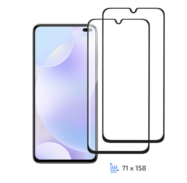 Комплект 2 в 1 защитное стекло 2E для Xiaomi Redmi K30, 2.5D FCFG, Black