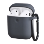 2E earphone case for AirPods, Pure Color Silicone (3.0mm), Carbon Gray