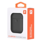 2E earphone case for AirPods, Pure Color Silicone (3.0mm), Carbon Gray