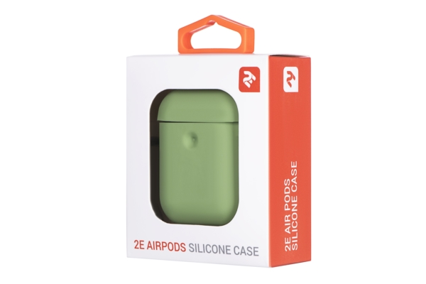 Чехол 2Е для Apple AirPods, Pure Color Silicone (3.0mm), Light green