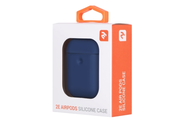Чехол 2Е для Apple AirPods, Pure Color Silicone (3.0mm), Navy