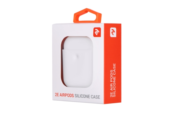 Чехол 2Е для Apple AirPods, Pure Color Silicone (3.0mm), White
