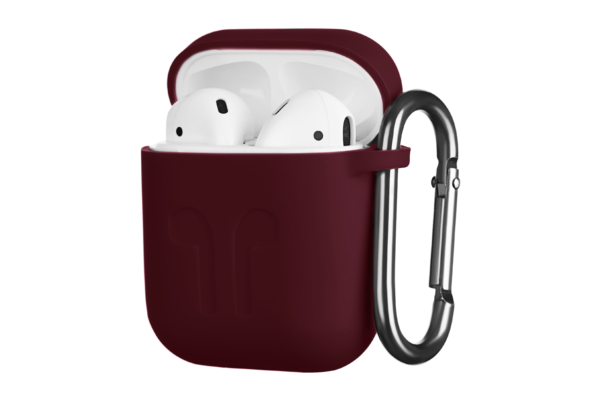 Чехол 2Е для Apple AirPods, Pure Color Silicone Imprint (1.5mm), Marsala