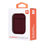 Чехол 2Е для Apple AirPods, Pure Color Silicone Imprint (1.5mm), Marsala