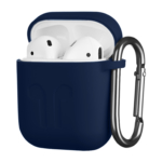 2E earphone case for Apple AirPods, Pure Color Silicone Imprint (1.5mm), Navy