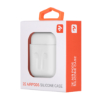 Чехол 2Е для Apple AirPods, Pure Color Silicone Imprint (1.5mm), White