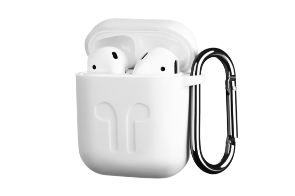Чехол 2Е для Apple AirPods, Pure Color Silicone Imprint (1.5mm), White